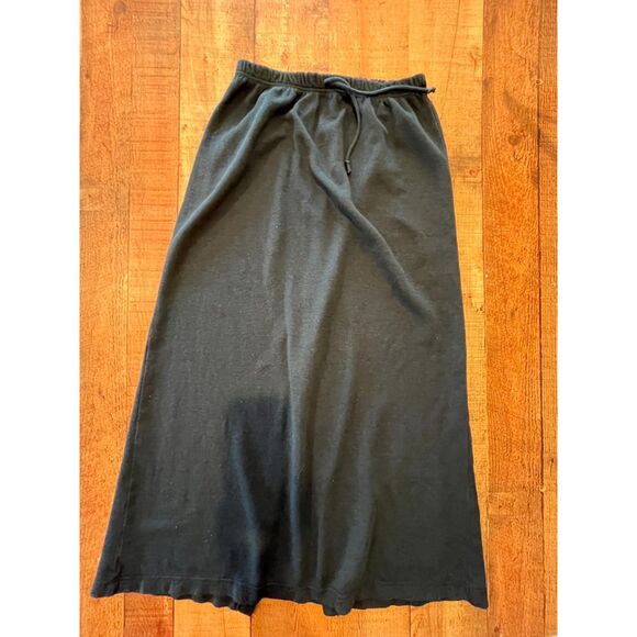 Vintage Knit Midi Skirt Teal Better Than Basic BTB by ACC Pull On Cotton Small - Picture 3 of 5